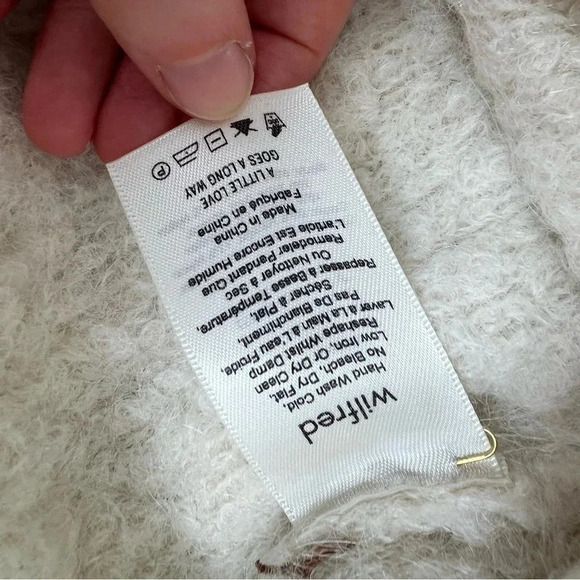 Artizia Wilfred Oversized Alpaca Cardigan Sweater Cream Size XXS - Picture 7 of 8